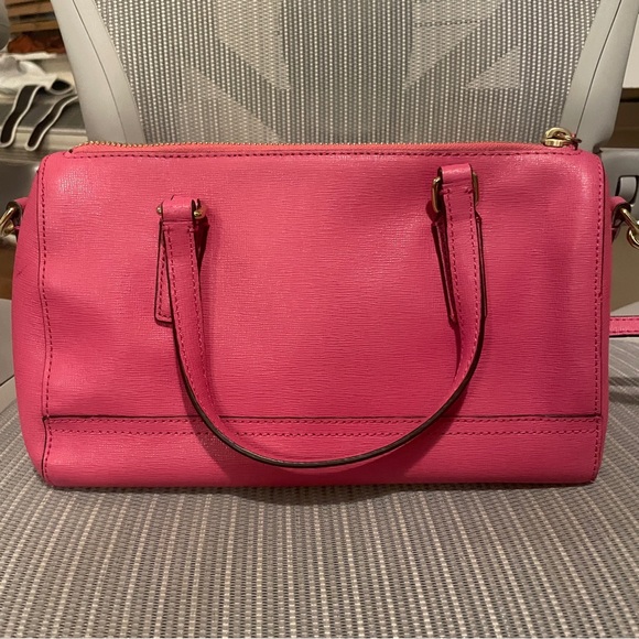Coach saffiano leather mini satchel - hot pink - Picture 6 of 10